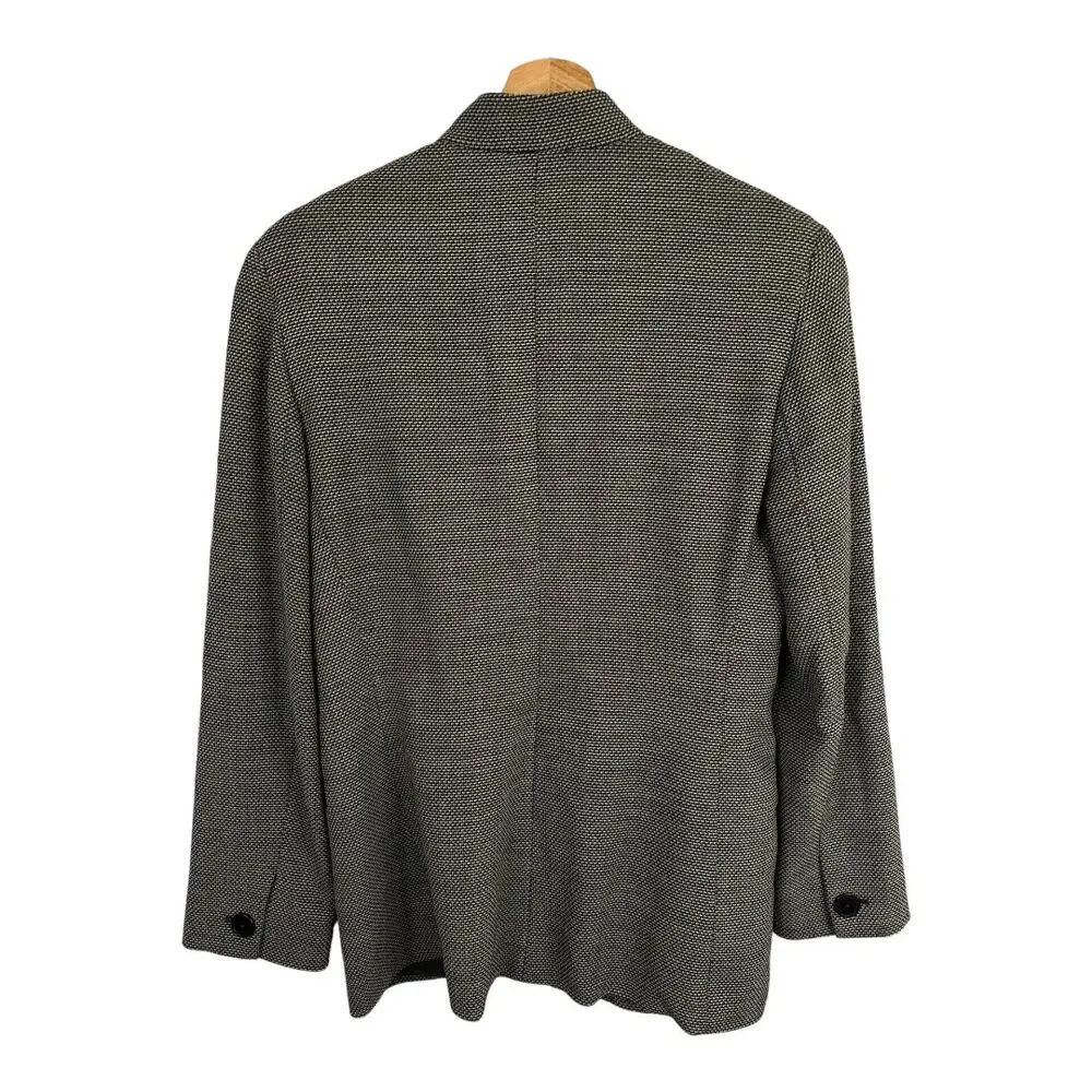 Max Mara Womens size 6 Tweed Virgin Wool Button Front Evening Jacket Italy - Picture 2 of 11